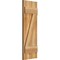 Ekena Millwork Joined Board-n-Batten Shutters w/Z-Bar, Rough Sawn Western Red Cedar, 10 3/4W x 31H, PR RBJ06Z11X031RWR - alternate 2